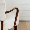 vintage pair of small french armchairs
