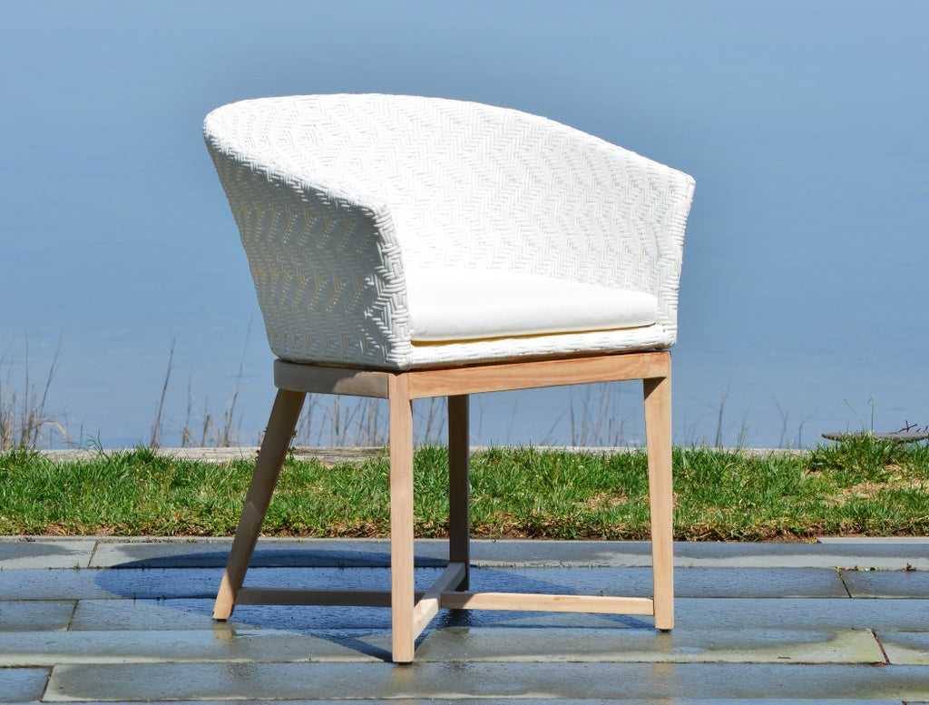 the surf club faux rattan dining chair