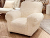 vintage shearling armchair