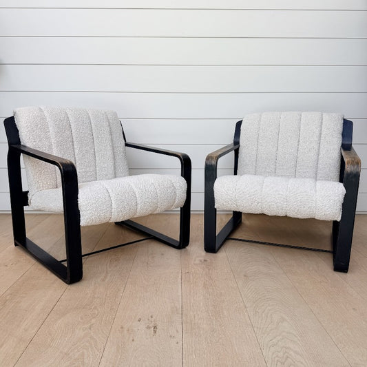 vintage pair of armchairs