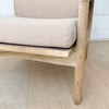 vintage pair of weathered oak armchairs