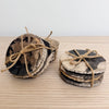 petrified wood coaster set