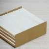 ribbed bone coaster, set of 4