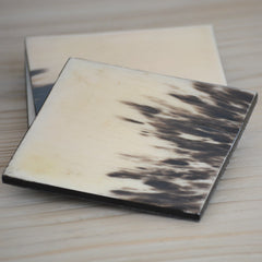 horn coaster set of 4