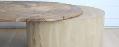 the patchwork drum coffee table