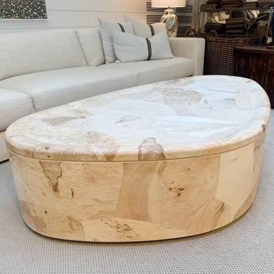 the malibu oval coffee table