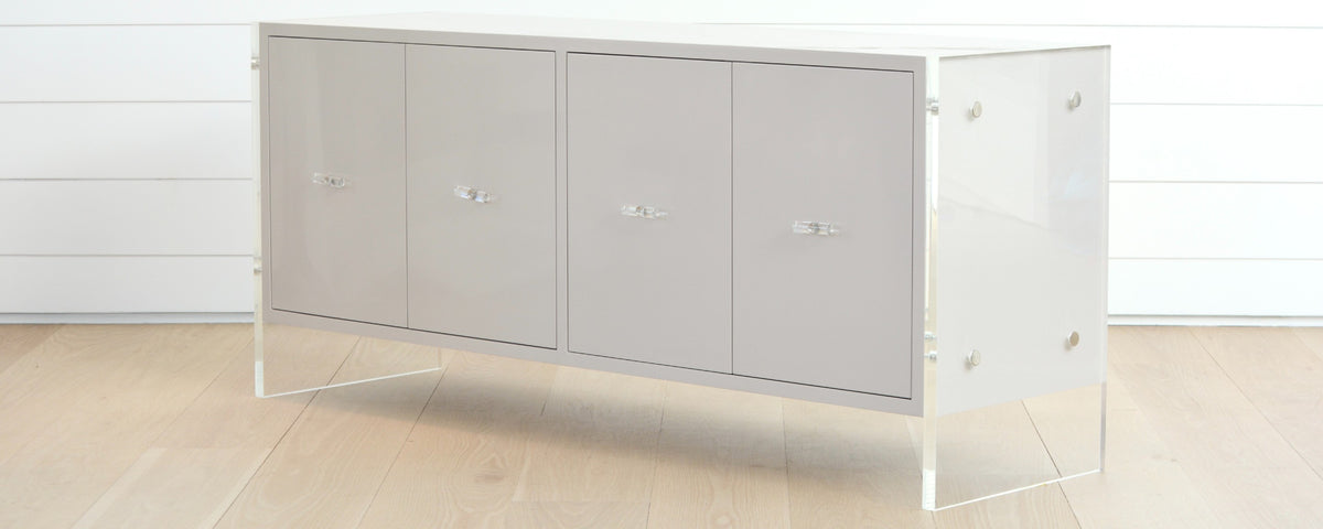 the homenature dune lacquer and lucite buffet