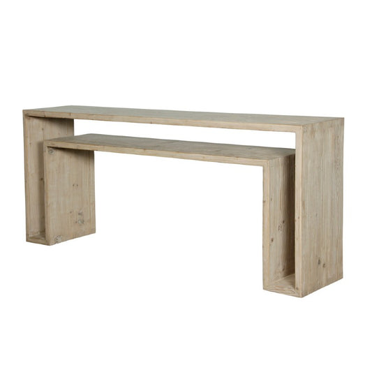 weathered waterfall console