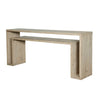 weathered waterfall console