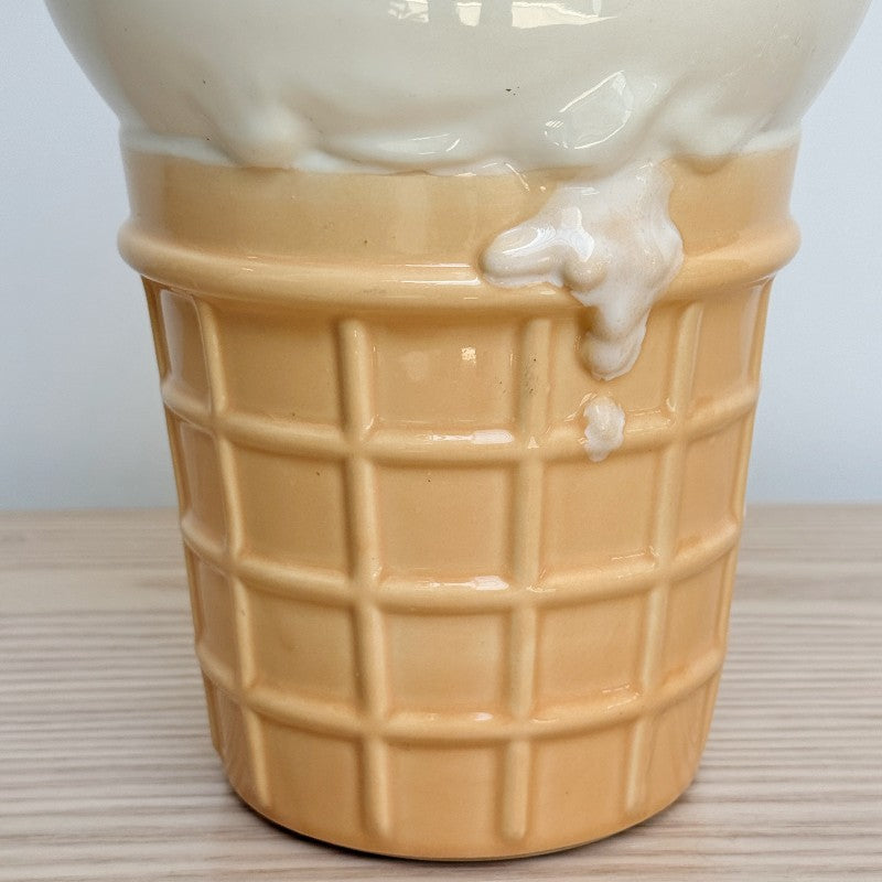 vintage 70's ice cream cone cookie jar