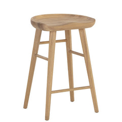 oak counter stool in natural