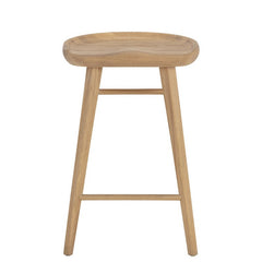 oak counter stool in natural