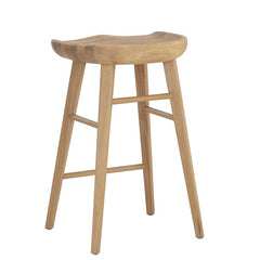 oak counter stool in natural