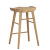 oak counter stool in natural