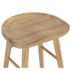 oak counter stool in natural