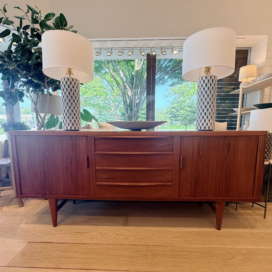 vintage danish teak credenza