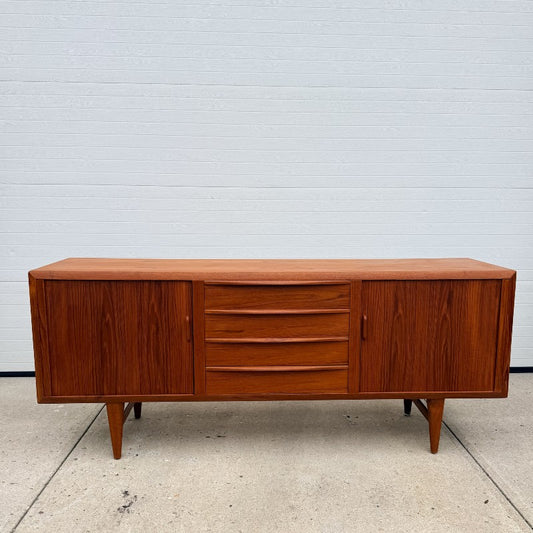 vintage danish teak credenza