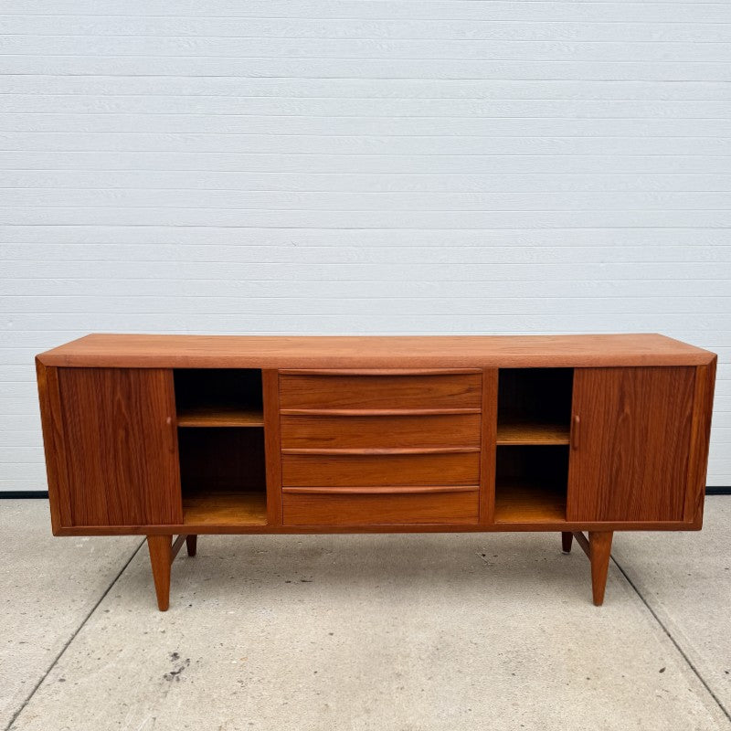 vintage danish teak credenza