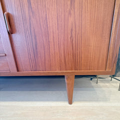 vintage danish teak credenza