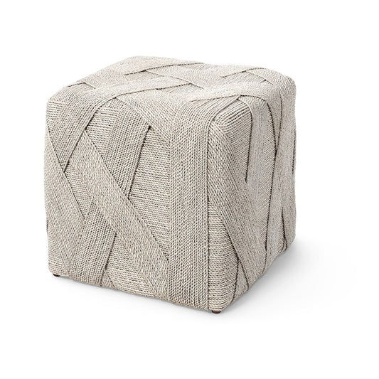 whitewashed abaca cube