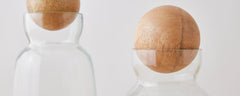 decanter with wood stopper