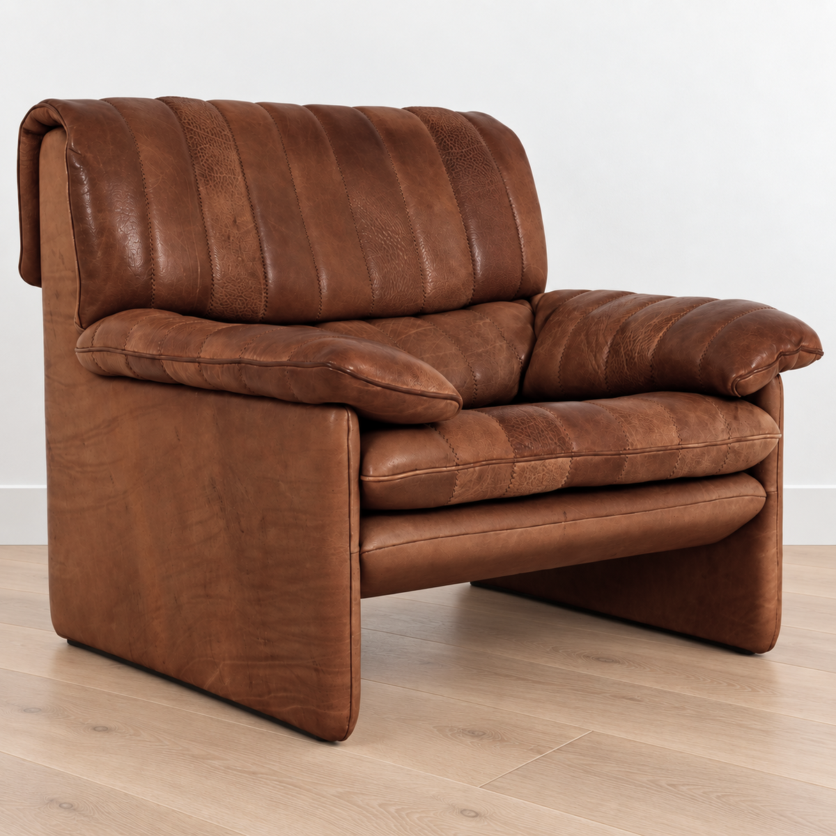 vintage de sede leather lounge chair