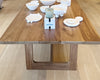 the walnut dining table