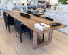 the walnut dining table