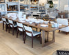 the walnut dining table