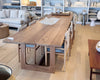 the walnut dining table