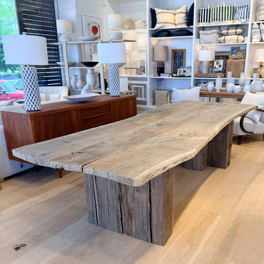 vintage rustic dining table