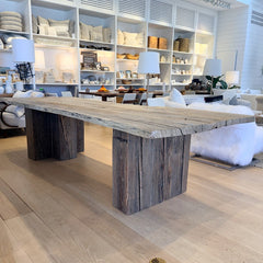 vintage rustic dining table
