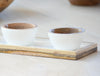 mango wood enamel dipping set