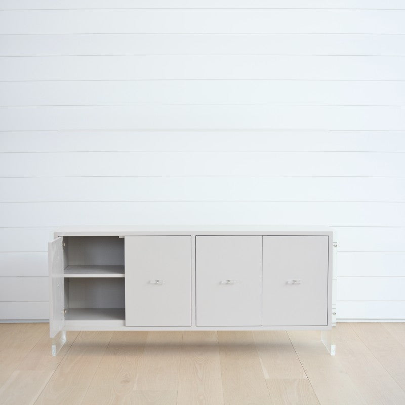 the homenature dune lacquer and lucite buffet