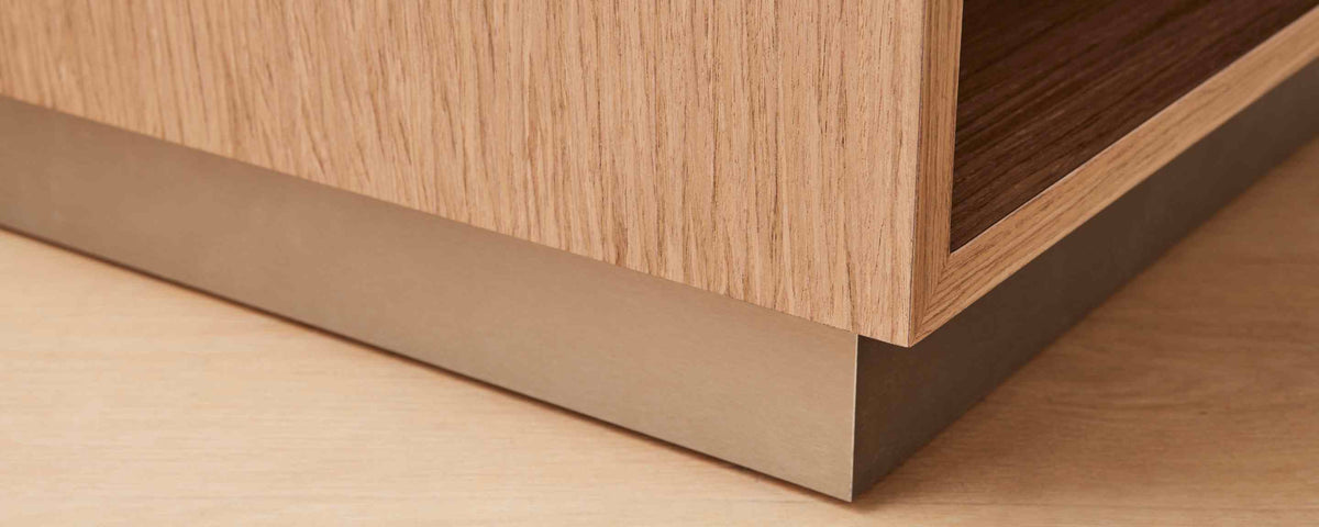 the homenature mercer nightstand in walnut