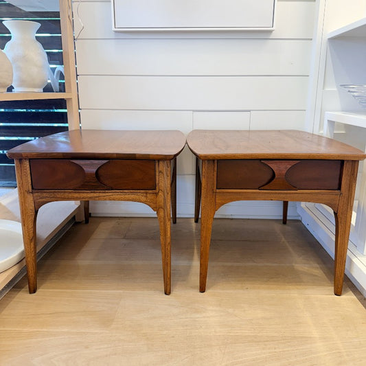 vintage pair of american end tables