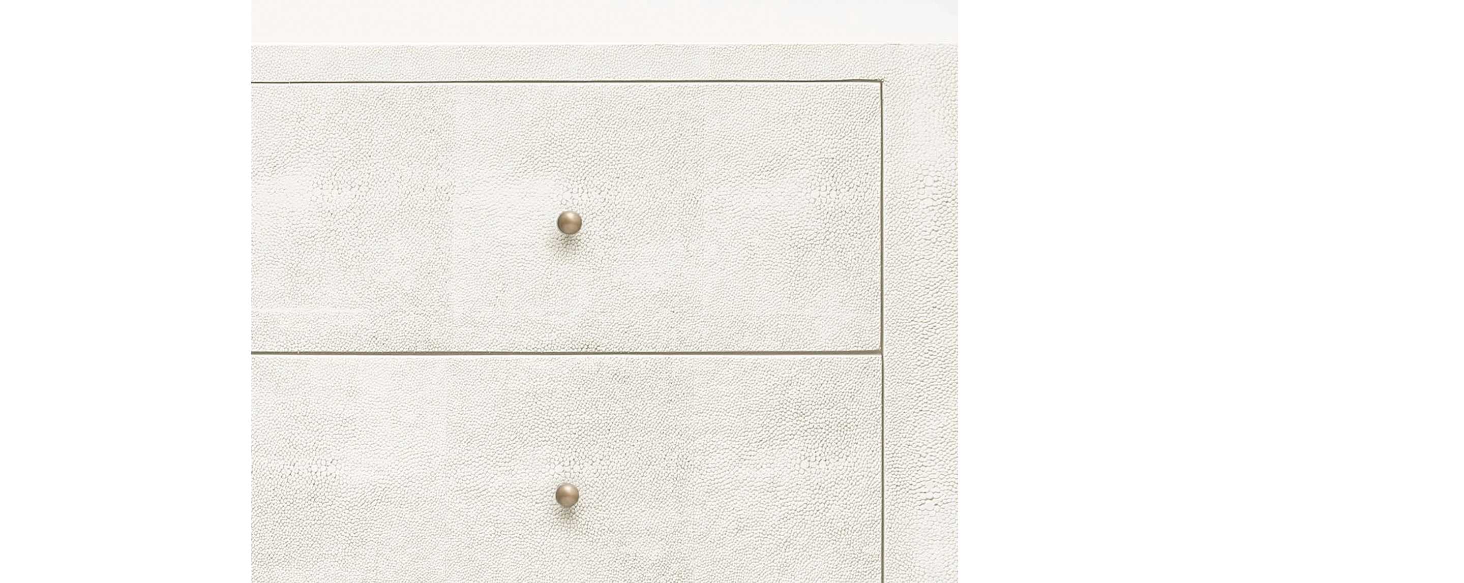 the faux shagreen wide pristine nightstand