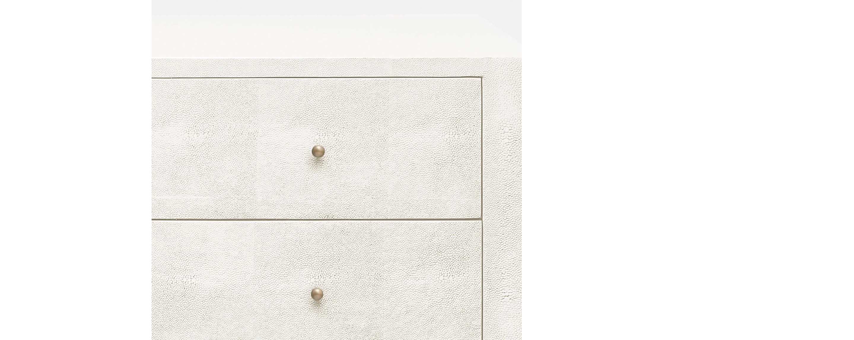 the faux shagreen narrow pristine nightstand
