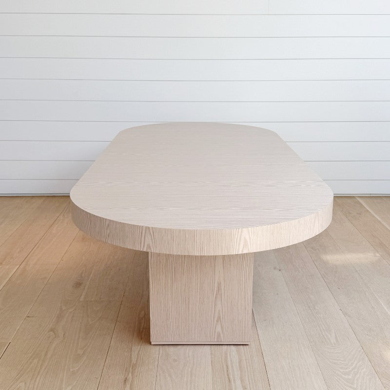 the homenature further lane dining table, racetrack oval