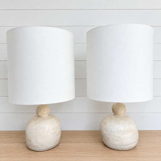 pair of sandgate gourd table lamps
