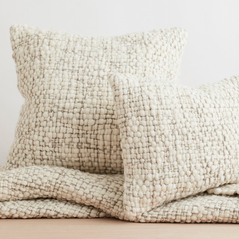 haydee natural and grey pillow collection
