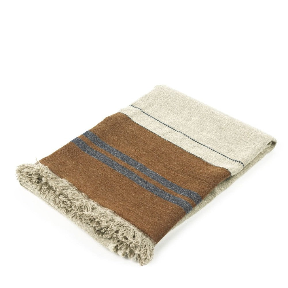 highland stripe throw