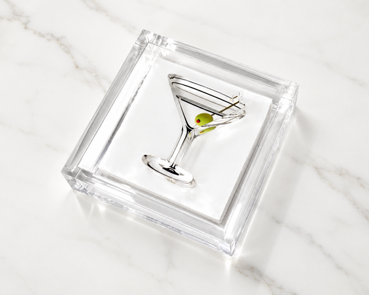 martini cocktail napkin holder