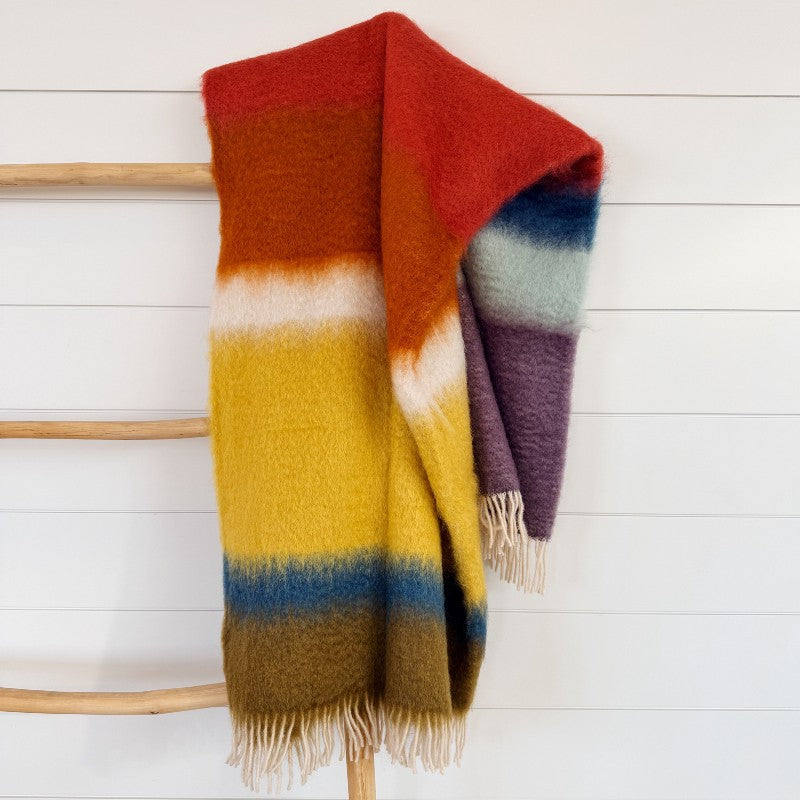 horizon throw, olive