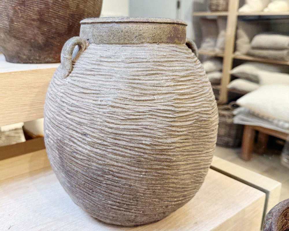 vintage pottery jar