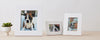 white lacquer picture frame, 8x10