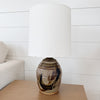 vintage ceramic table lamp with shade