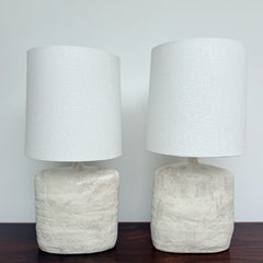 pair of square medium sandgate table lamps