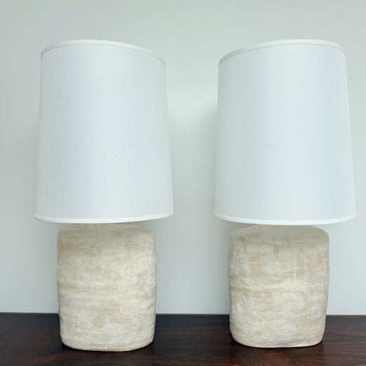 pair of sandgate large square table lamps