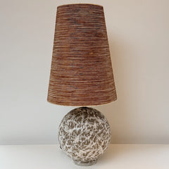 vintage midcentury drip table lamp with shade